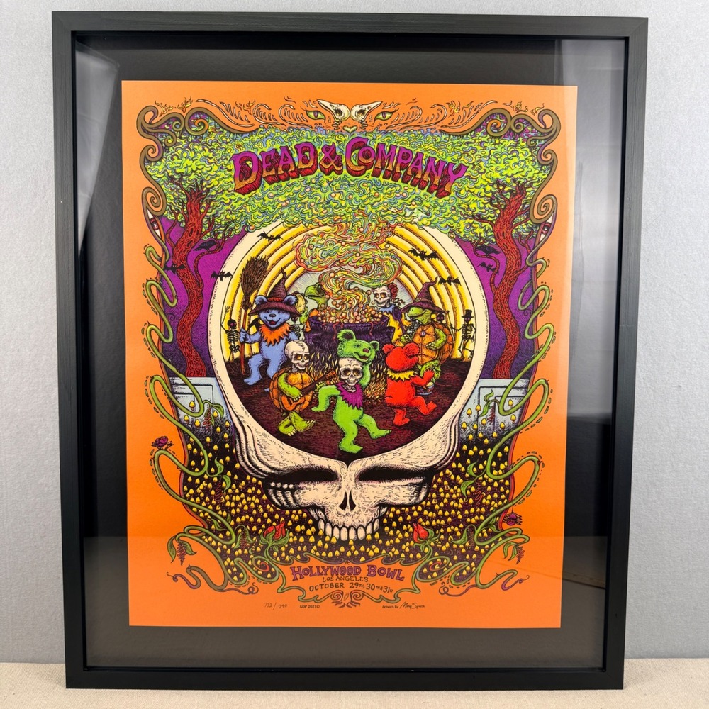 Dead & Company 2021 Hollywood Bowl Poster Marq Spusta Numbered 732/1240